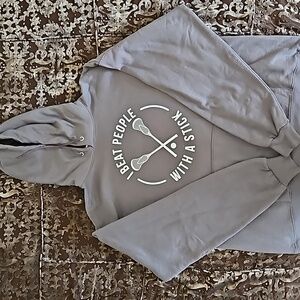 Mens Lacrosse Hoodie size L